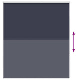 Roller Blind Blackout Marine 135x175 cm Fabric Width 131.6 cm Polyester 4011551