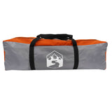 Camping Tent with Porch 4-Person Orange Waterproof 94538