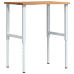 Workbench Light Brown 80x60x cm Solid Wood Oak 3309718
