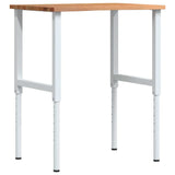 Workbench Light Brown 80x60x cm Solid Wood Oak 3309718