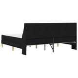 Bed Frame with Mattress Black 180 x 200 cm Fabric 3415237