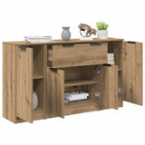 Sideboard 3 pcs Artisan Oak 120 x 30 x 70 cm Engineered Wood 3415938