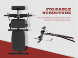 Foldable Weight Bench, Adjustable Strength Training Sit Up Ab Bench, Incline/Decline, Red T3398P349198