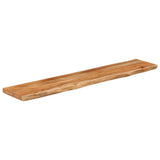 Wall Shelf 110x20x2.5 cm Rectangular Solid Wood Acacia Live Edge 370229