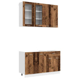 Kitchen Unit LYON 4 pcs Old Wood Engineered Wood 3438361
