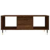 Coffee Table Brown Oak 90x50x36.5 cm Engineered Wood 830587