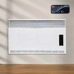 ZNTS NEW 1200W White Glass Free Standing/Wall Mounted Electric Panel Convector Heater 11096439