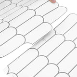 Decorative Stickers 50 pcs White Grey 30 x 30 x 0.8 cm 42021292