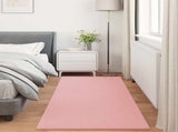 Faux Rabbit Fur Rug Olite Pink 100 x 200 cm Polyester 42021701