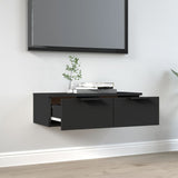 Wall Cabinet Black 68x30x20 cm Engineered Wood 811395