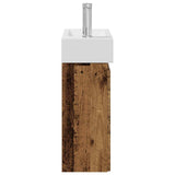 Bathroom Vanity Unit with Tap Old Wood 45.5 x 22.5 x 84 cm 889449