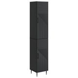 Cabinet Set 2 pcs Black 33 x 34.5 x 89.5 cm Engineered Wood 3416629