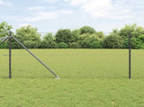 Welded Wire Fence with Spikes 10 x 1 m PVC-Coated Steel 3353201