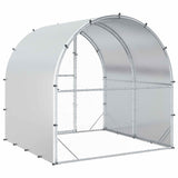 Chicken Coop Silver 200 x 200 x 200 cm Galvanised Steel 42042528