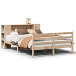 ZNTS Bookcase Bed without Mattress 140x200 cm Solid Wood Pine 3322203