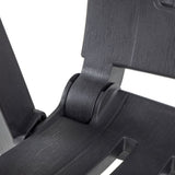 Garden Chair Set of 2 Anthracite Plastic Standard Foldable 48761