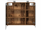 Bathroom Mirror Cabinet with Shelf Old Wood 60 x 14.5 x 70 cm 889069