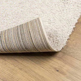 Shaggy Rug PAMPLONA High Pile Modern Cream 140x200 cm 375235