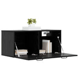 Wall Cabinet Wall-Mounted Black oak 80 x 36.5 x 35 cm 8009819