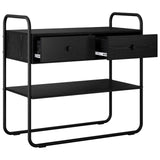 Console Table Black Oak 80 x 40 x 75 cm Engineered Wood 8007545