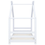 Kids Bed Frame White Solid Pine Wood 80x160 cm 289611