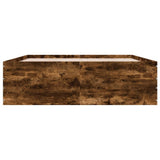 Bed Frame without Mattress Smoked Oak 160x200 cm 3280913