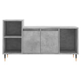 TV Cabinet Concrete Grey 100x35x55 cm Engineered Wood 831312