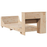 Bed Frame without Mattress 100x200 cm Solid Wood Pine 3323665
