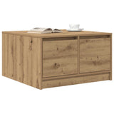 Coffee Table with Drawers Artisan Oak 70.5x70x40 cm 3328416