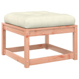 Garden Footstool with Cushions Solid Wood Douglas 844702