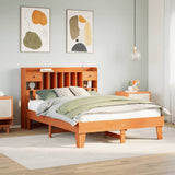 Bed Frame without Mattress Wax Brown 150x200 cm King Size Solid Wood Pine 3308842