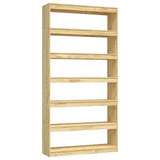 Book Cabinet/Room Divider 100x30x200 cm Solid Pinewood 808228