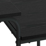 Desk with Storage Black Oak 100 x 50 x 75 cm 8007990