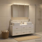 Bathroom Furniture Set 4 pcs White 100 x 14.5 x 70 cm 3406775