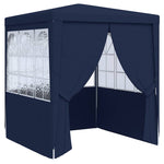Professional Party Tent with Side Walls 2x2 m Blue 90 g/m 48517