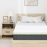 Mattress White and Grey 90 x 200 cm Pocket Spring 4106362