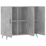 Sideboard Concrete Grey 90x34x80 cm Engineered Wood 828080