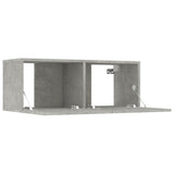 8 Piece TV Cabinet Set Concrete Grey Engineered Wood 3114289