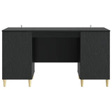 Desk Black Engineered Wood 142.5 x 50 x 75 cm 3414613