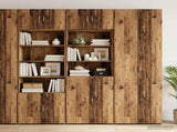 Storage Cabinet with Shelves Old Wood 70 x 42.5 x 225 cm 3446667