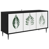 TV Cabinet HANAU 102 x 33 x 51 cm Black Oak Engineered Wood 8007105