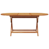 Garden Dining Set Folding 7 pcs Leaf Pattern Solid Acacia Wood 3375751