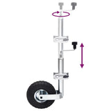 Jockey Wheel for Trailer with Split Clamp 48 mm Galvanised Steel 152240