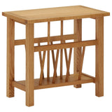 Magazine Table 45x27x42 cm Solid Oak Wood 289184