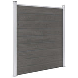 Garden Fence WPC 180x186 cm Grey 49067