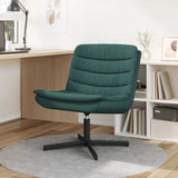 Swivel Chair Dark Green 63 x 75 x 76 cm Fabric 42007354