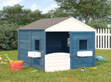 Playhouse with Lockable Door and Flower Pots Solid Wood Fir 93688