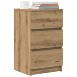 Bedside Cabinets with 3 Drawers 2 pcs Artisan Oak 39x35x65 cm 861354