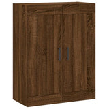 Wall Mounted Cabinet Brown Oak 69.5x34x90 cm Engineered Wood 830395