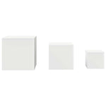 Side Tables 3 pcs White Engineered Wood 808585